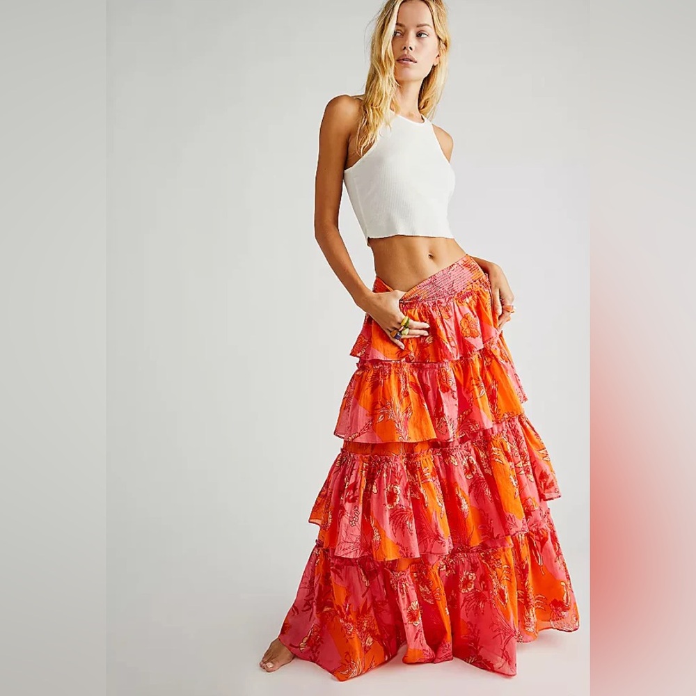 Free People Sawyer Maxi Skirt